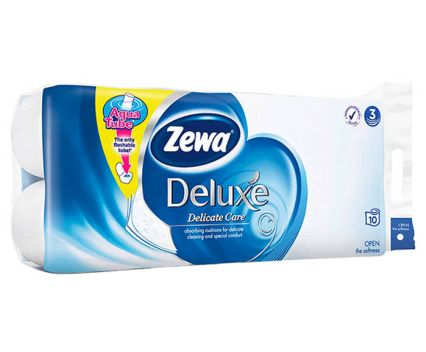 Тоалетна хартия Zewa Deluxe Delicate Care 3 пл. 10 бр 