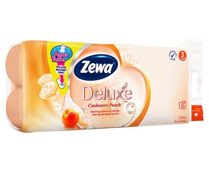 Тоалетна хартия Zewa Deluxe Peach 3 пл. 10 бр