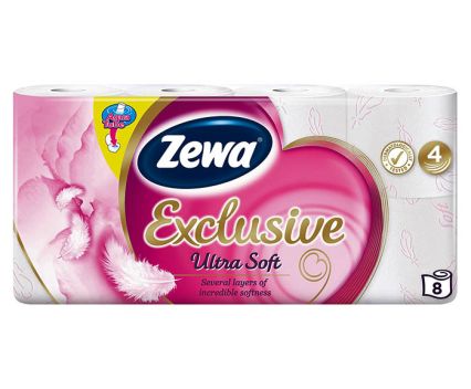Тоалетна хартия ZEWA Ultra soft 4 пл. 8 бр