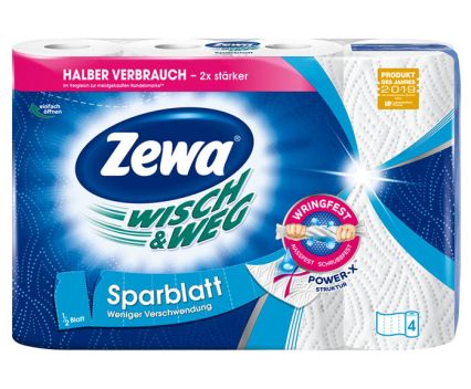Домакински ролки Zewa Wisch & Weg Sparblatt 2 пл. 4 бр.