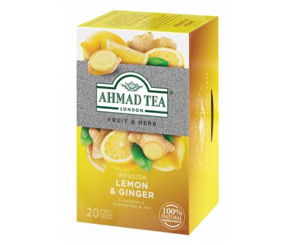 Чай Ahmad Tea Lemon & Ginger 20 бр