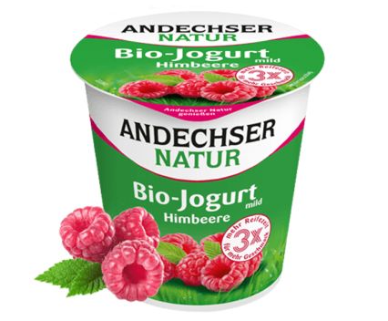 Био Йогурт Andechser Mild Малини 150 г