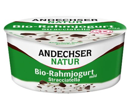 Био Йогурт Сметанов Andechser Mild Страчатела 150 г