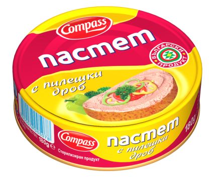 Пастет с Пилешки Дроб Compass 180 г
