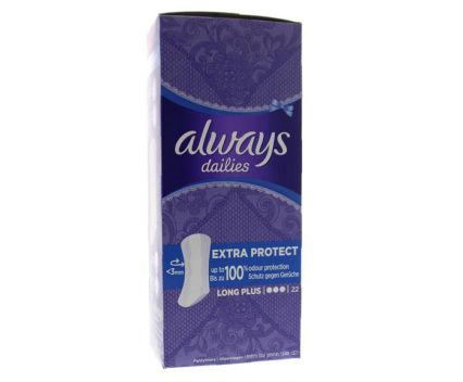 Ежедневни дамски превръзки Always Dailies Long Plus 22 бр