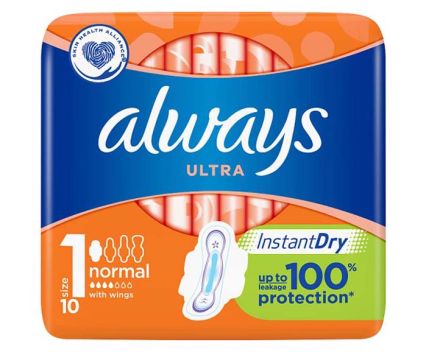 Дамски превръзки Always Sensitive Ultra Normal Plus 10бр