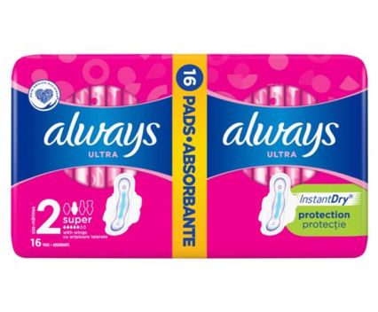 Дамски превръзки Always Ultra Super Plus 16 бр