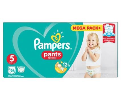 Бебешки Памперс Гащички Pampers Pants 5 (12-17 кг) 66 бр