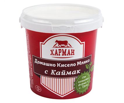 Домашно Кисело мляко с Каймак Ферма Харман 3.8% 990 г