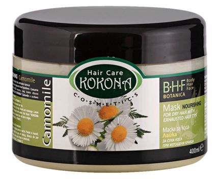 Подхранваща маска за коса Лайка Kokona B.H.F. Botanica 400мл K - при третирана коса с изтощени краища