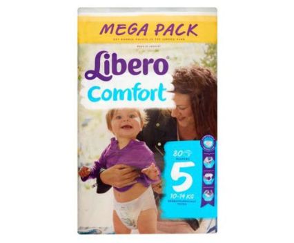 Бебешки пелени Libero Comfort 10-14 кг 80 броя