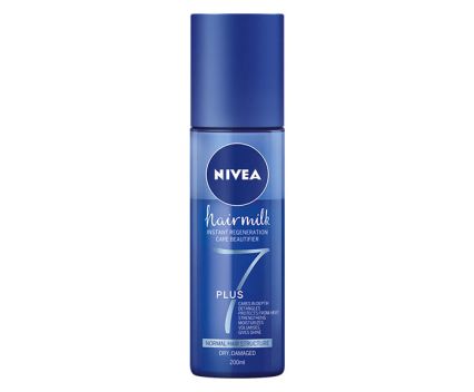 Спрей балсам без отмиване Nivea Hairmilk 7+ 200мл - за нормална коса