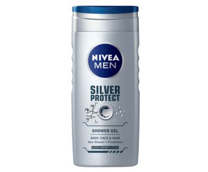 Душ гел за тяло, лице и коса Nivea Men Silver Protect 250мл