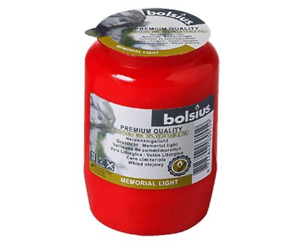 Свещ Червена Светлина голяма Bolsius