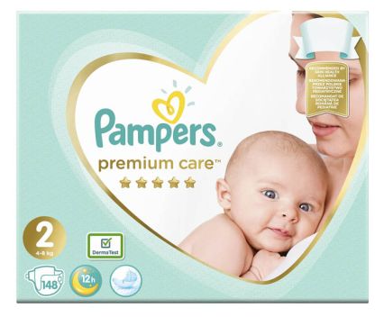 Бебешки Пелени Pampers Premium Care 2 (4-8 кг) 148 бр