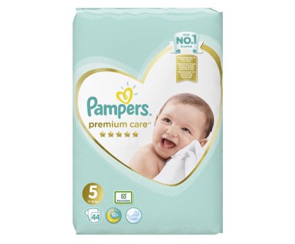 Бебешки Пелени Pampers Premium Care 5 (11-16 кг) 44 бр