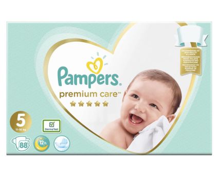 Бебешки Пелени Pampers Premium Care 5 (11-16 кг) 88 бр