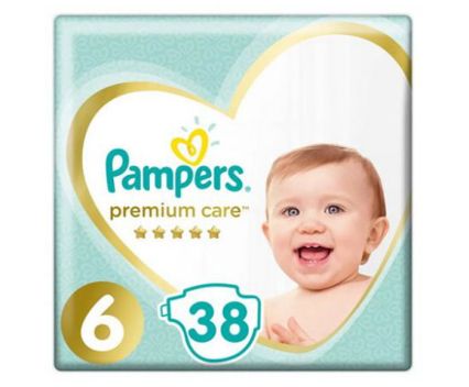 Пелени Pampers Premium Care 6 13+ 38 бр