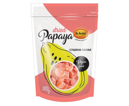 Сушена Папая на кубчета Dr Keskin 200 г