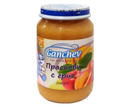 Пюре Ганчев праскови с грис от 4-тия месец 190 г