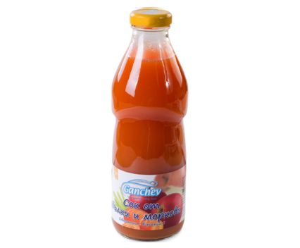 Сок от ябълка и морков Ганчев 750 мл