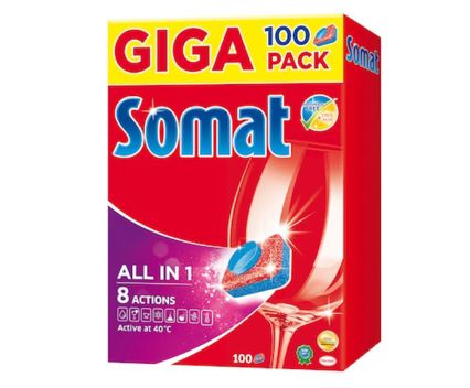 Таблетки за Съдомиялна Somat All in One 100 бр