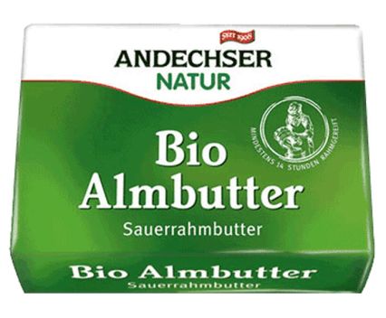 Био Краве Масло Andechser 82% Масленост 250 г