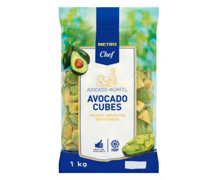 Авокадо на кубчета замразено Metro Chef 1 кг