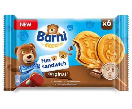 Бисквити Barni сандвич оригинал 180 г