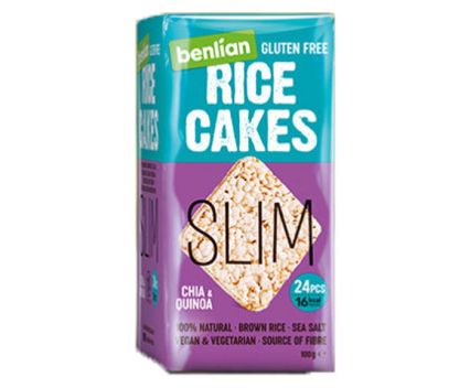 Оризов Снакс с Чиа и Киноа Benlian Food Rice Cakes Slim 100 г - Без Глутен