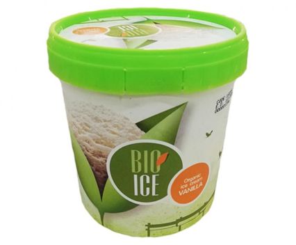 100% Био сладолед от млечни мазнини Ванилия Bio Ice 1 л