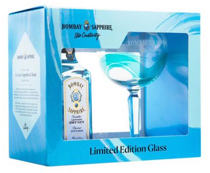 Джин Bombay Sapphire Limited Edition 700 мл + Чаша 