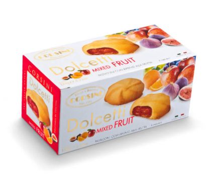 Бисквити Corsini Dolcetti микс плодове 120 г