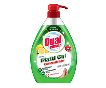 Препарат за миене на съдове Dual Power Green Лимон 1 л
