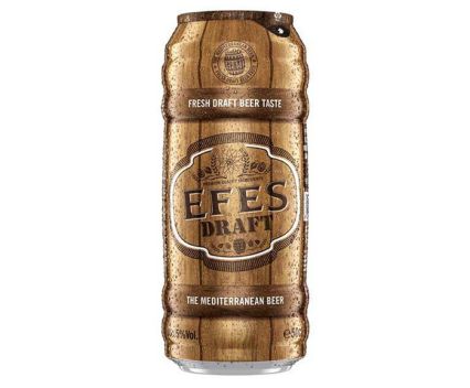 Бира Efes Draft 5% Кен 500 мл