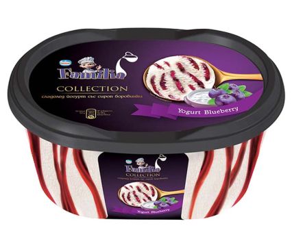 Сладолед Familia Collection Йогурт и Боровинки 505 г