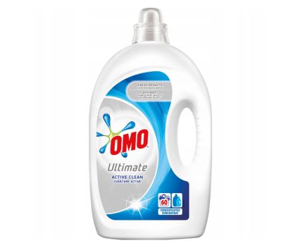Гел за пране Omo Ultimate Active Clean 60 пр. 3 л