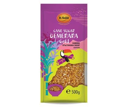 Кафява тръстикова захар Gold Demerara Dr Keskin 500 г