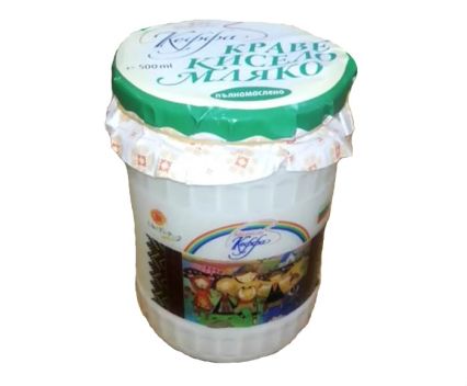 Фермерско краве кисело мляко Кеффа 500 г
