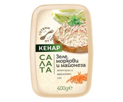 Салата Зеле с моркови и майонеза Кенар 400 г