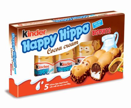 Бисквити Kinder Happy Hippo Какао 103 г