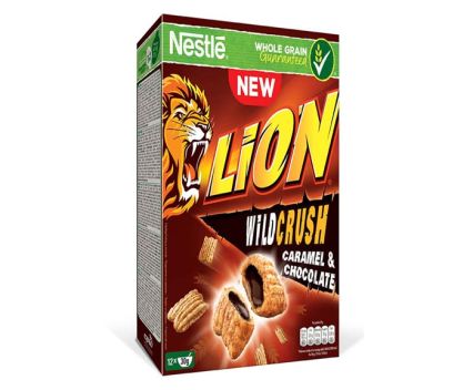 Зърнена Закуска Nestle Lion Wild Crush Caramel & Chocolate 360 г