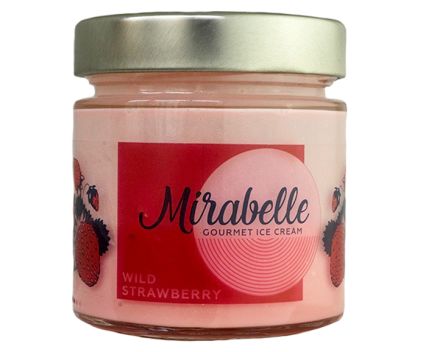 Сладолед Mirabelle Дива ягода 246 мл - без ГМО, трансмазнини, соеви продукти и глутен