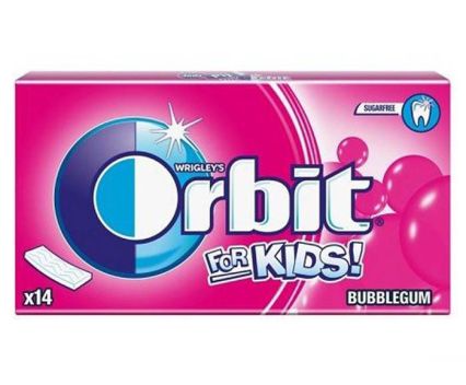 Дъвки Orbit Детски Bubblegum 14 ленти
