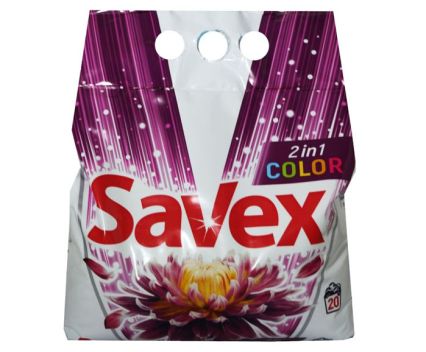 Прах за пране Savex 2in1 Color  20 пр. 2 кг