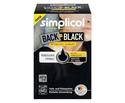 Възстановяваща боя за текстил Simplicol Back to Black 400 г