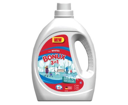 Гел за бяло пране Bonux 3in1 Polar Ice Fresh 40 пр. 2.2 л