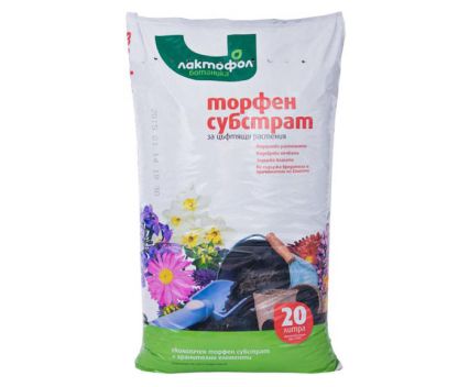Торфен субстрат за цъфтящи растения Лактофол 20 л