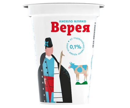 Обезмаслено Кисело Мляко Верея 0.1% 400 г