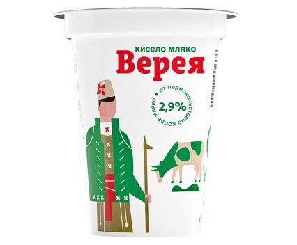 Кисело Мляко Верея 2.9% 400 г
